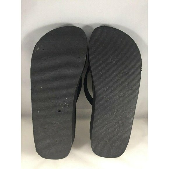 ESNY Womens Floral Flip Flop Platform Wedge Sandals Shoes Thongs - Picture 8 of 9